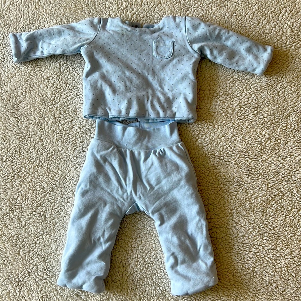 Absorba warm 2 piece suit.